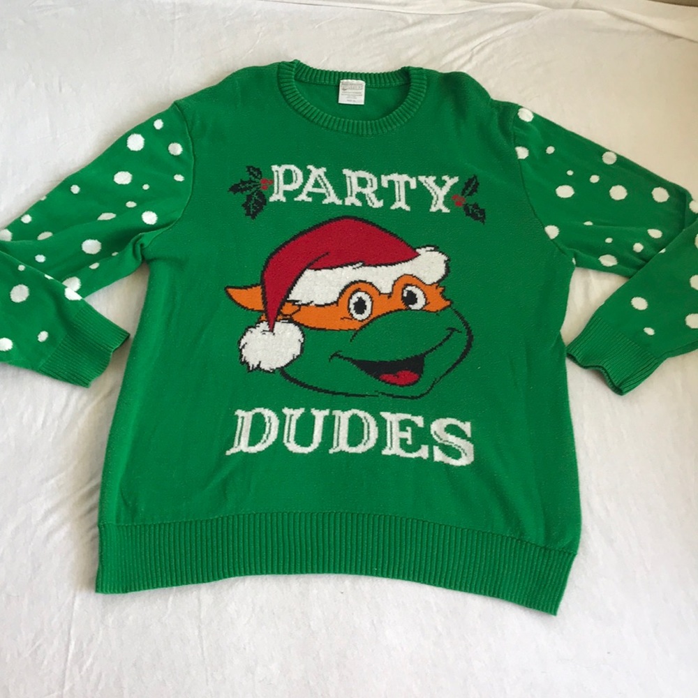 TMNT ugly Christmas sweater.
